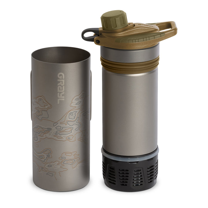 24oz GeoPress® Ti Purifier - Coyote Brown